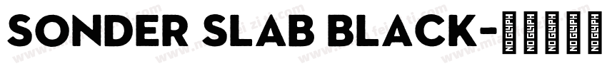Sonder Slab Black字体转换